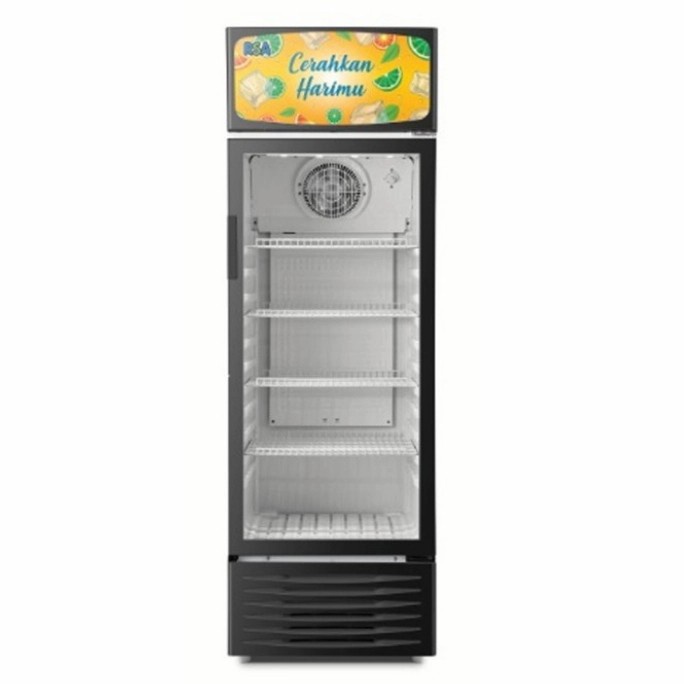 SHOWCASE RSA AGATE 320 4 RAK DISPLAY COOLER KULKAS BY GEA LOW WATT