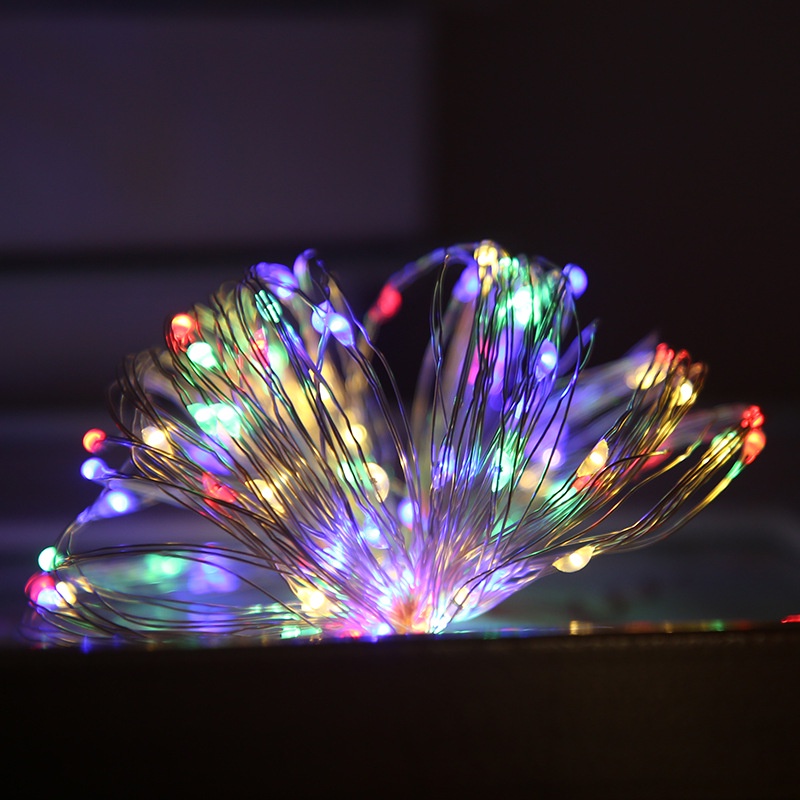 T&amp;Y Lampu Tumblr Kawat Mini 1 2 3 5 Meter Lampu Hias Dekorasi Gift Box Bucket Bunga Balon Fairy Light Led Murah Import