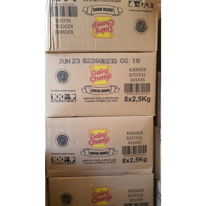 Susu Krimer Kental Manis SKM Dairy Champ 2.5Kg 1kg - Dus