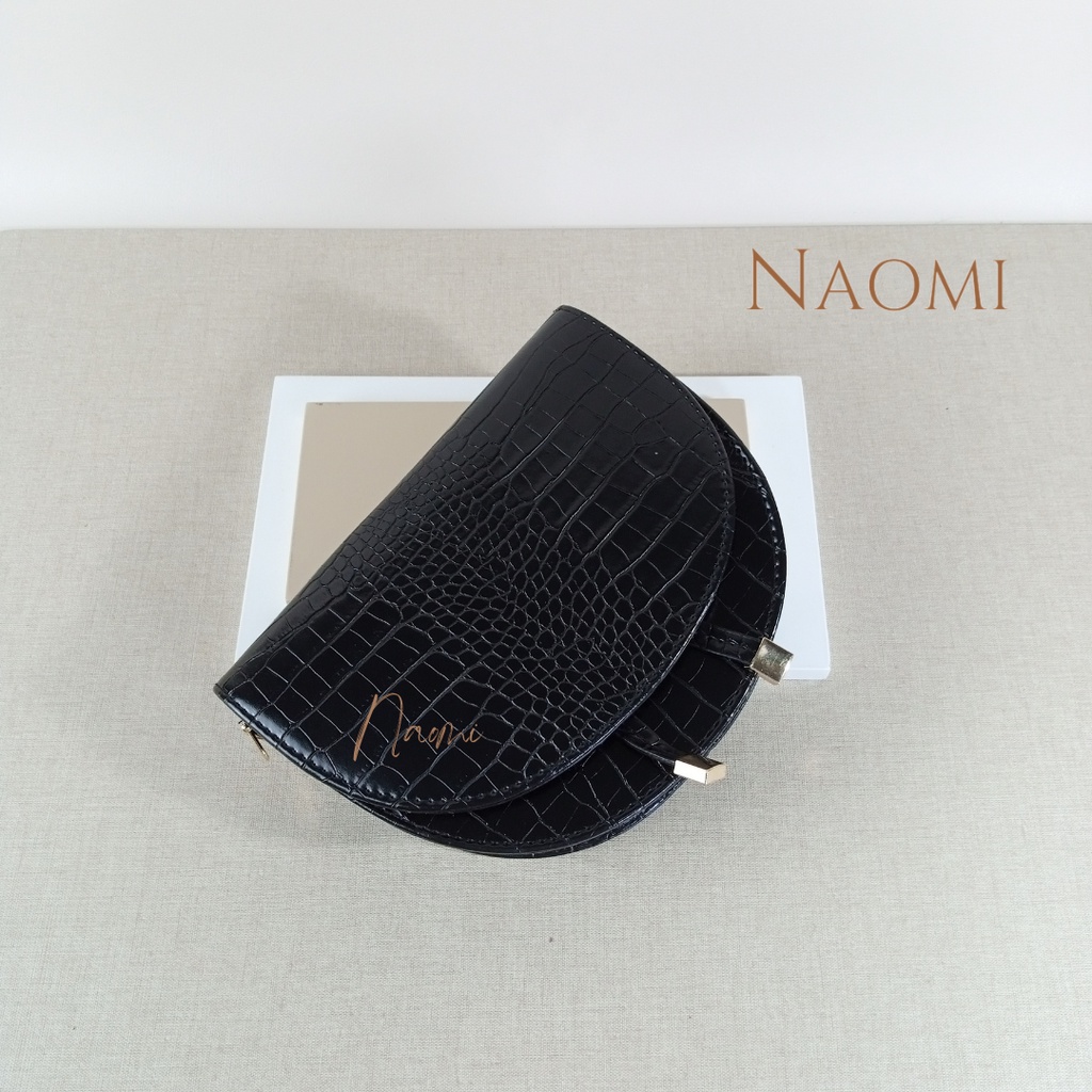 NAOMI - Cherly Bag Import - Tas motif croco - Fashion bag - Hand bag premium - Elegant bag - Sling Bag Wanita - Tas Wanita - Tas Selempang - Handbag - Tas fashion - tas pesta - tas dinner - kondangan - Tas Naomi - Naomi Bag