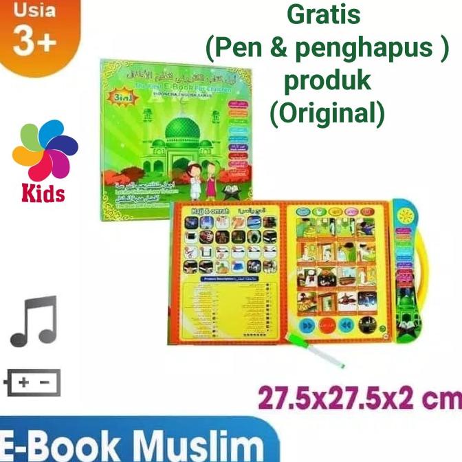 

Buku Pintar Ebook 3 Bahasa / E book 3 Bahasa Muslim / Mainan Edukasi Star Seller