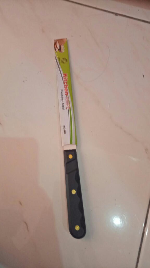 Pisau Potong Roti Tawar Bolu Kue Tart 2 Sisi Stainless Steel Bread Knife