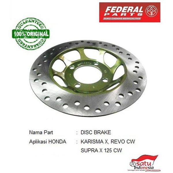 Disk Piringan Rem Cakram Depan - Karisma Supra X 125 Fitnew Revo Asli Federal FP-45251-KPH-2700