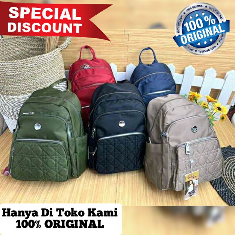 Original Tas Ransel CHIBAO BORDIR Wanita Import High QUALITY Anti Air Elegan Desain Terbaru