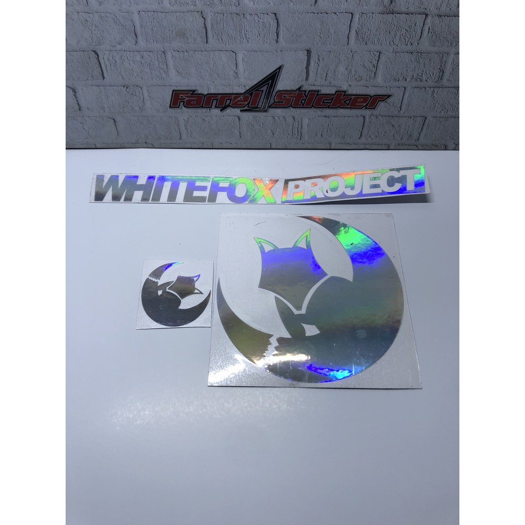 Stiker WHITE FOX stiker WHITEFOXPROJECT