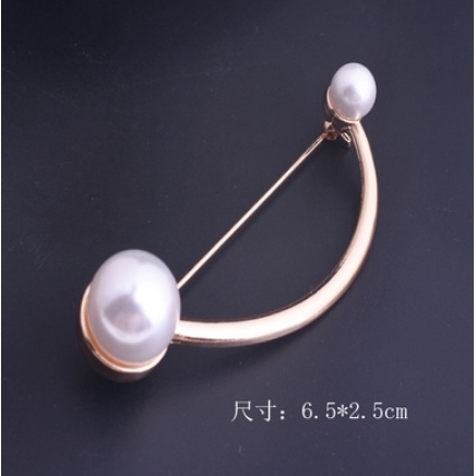 OSM - F490 Mutiara Bros Korea Berlian / Bros Pin Pearl / Brooch Mutiara Wanita / Aksesoris Fashion-F490 B13