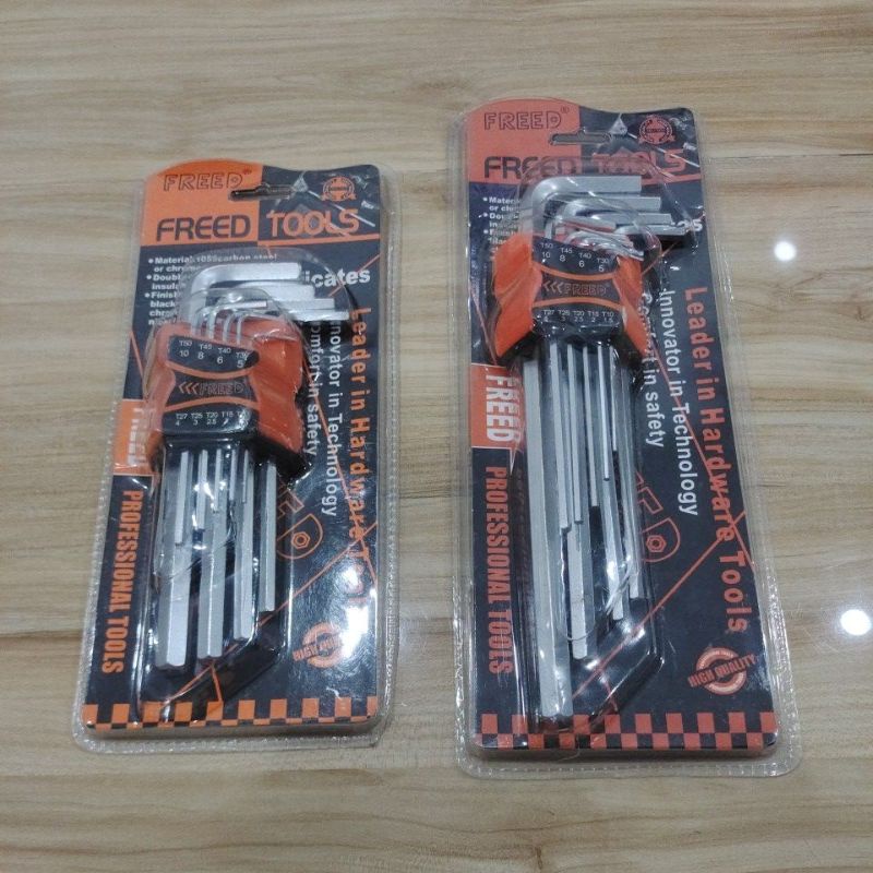 FREED kunci L set plat 9pcs / kunci L set segi  9pcs FREED