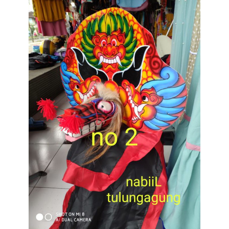 barongan kayu anak no 123 ada gondel dan gongseng klinting. kuningan