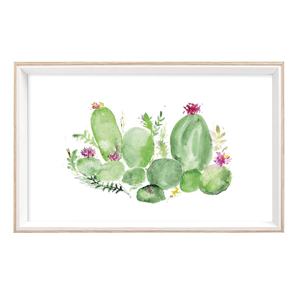 

JYSK Hiasan Dinding Wall Decoration Cactus VK91278 36X26CM Green Natural