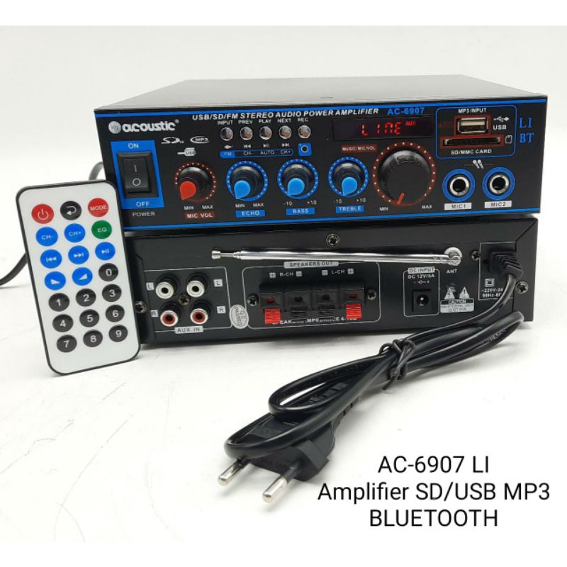 Amplifier Mini acoustic bluetooth sd mp3 radio