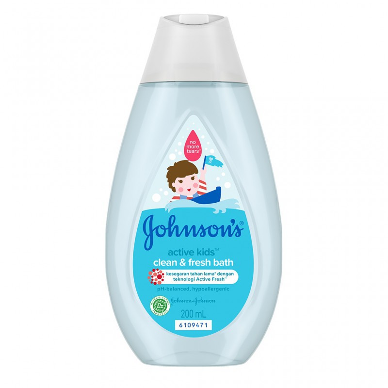 Johnsons Active Kids Clean and Fresh Bath Sabun Mandi Anak - 200ml