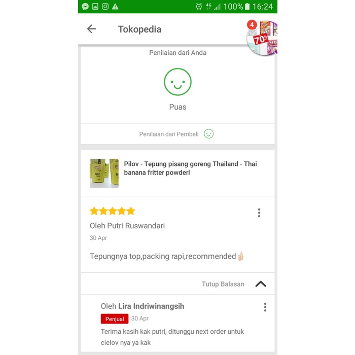 

cs777vv Pilov - Tepung Pisang Goreng Thailand - Thai Banana Fritter Powderl Da01D100
