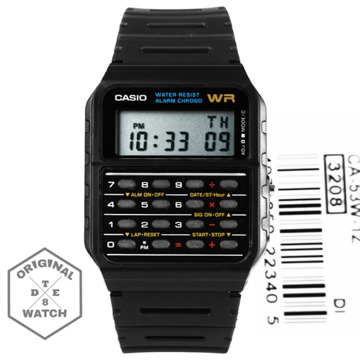 Jam Tangan ORIGINAL Casio Calculator 1 Year Guaranted