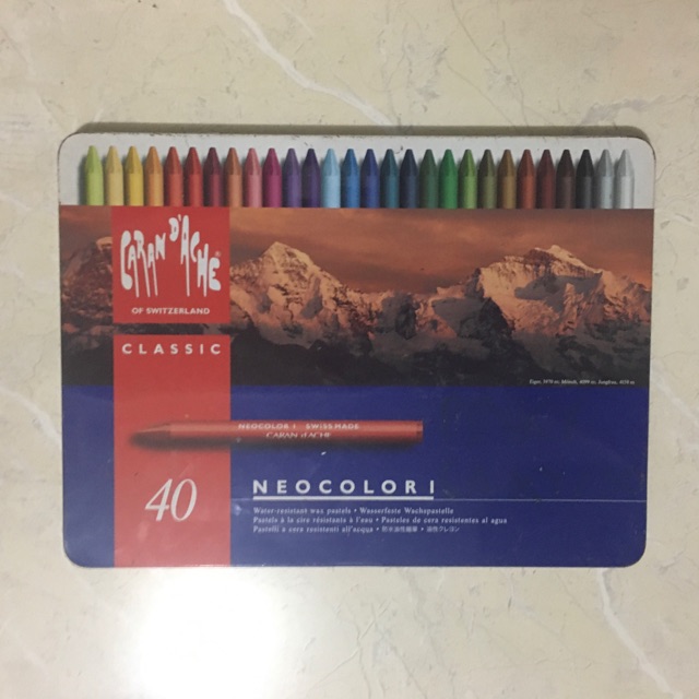 DIJUAL MURAH CARANDACHE NEO COLOR 1 (Isi 40 warna) | CRAYON CARANDACHE BEKAS
