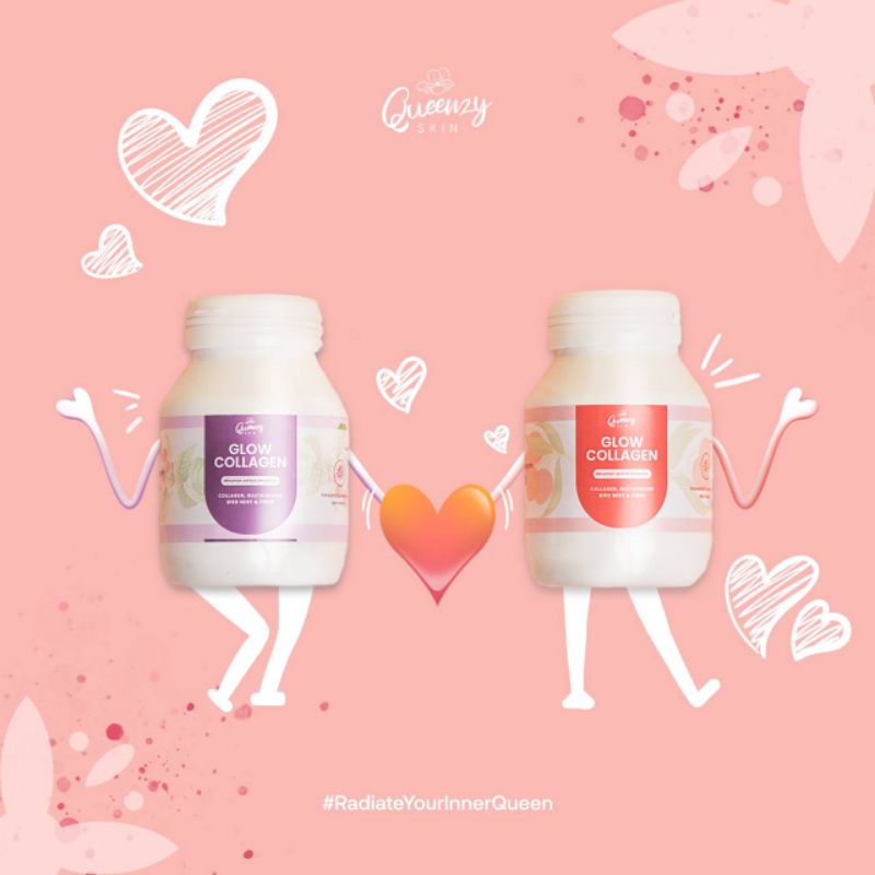 

TERLARIS GLOW COLLAGEN QUEENZY SKIN✅ READY FREE GIFT