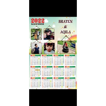 

KALENDER CUSTOM BISA PAKE FOTO + TULISAN 2022