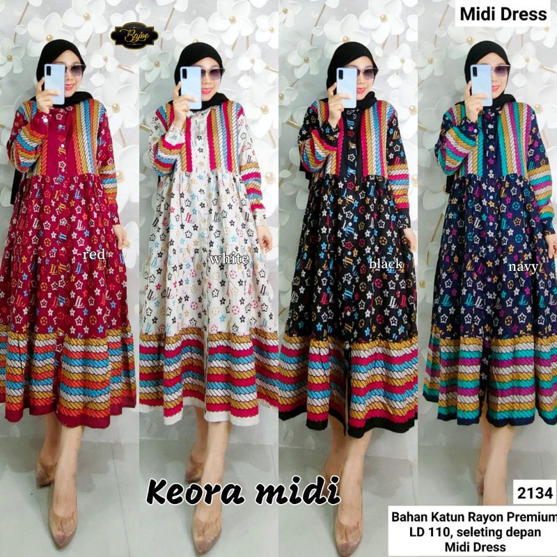 Keora Midi Dress by Bajoe