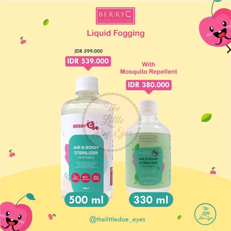 [READY] BerryC Liquid Fogging 500ml (Air sterilizer 500ml)