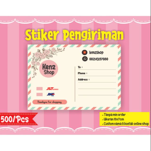 

Stiker label pengiriman olshop