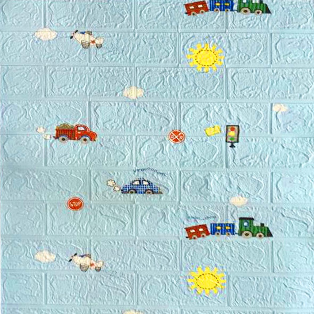 PROMO!! BUY 25 FREE 1 !! WALLFOAM 3D MOTIF ANAK-ANAK 70X77 CM / WALPAPER FOAM-BK0404 2.5MM