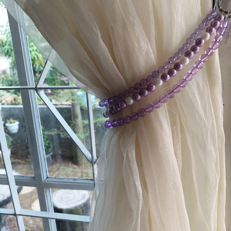 Tali gorden mutiara/tali gorden estetik/ikatan gorden/tali hordeng [reguler]