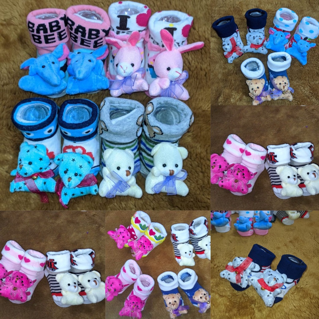 Kaos Kaki Bayi Boneka / Kaos Kaki Lucu / Kaos Kaki Bayi Murah / Kaos Kaki Anak / Kaos Kaki 3D Mika SNI