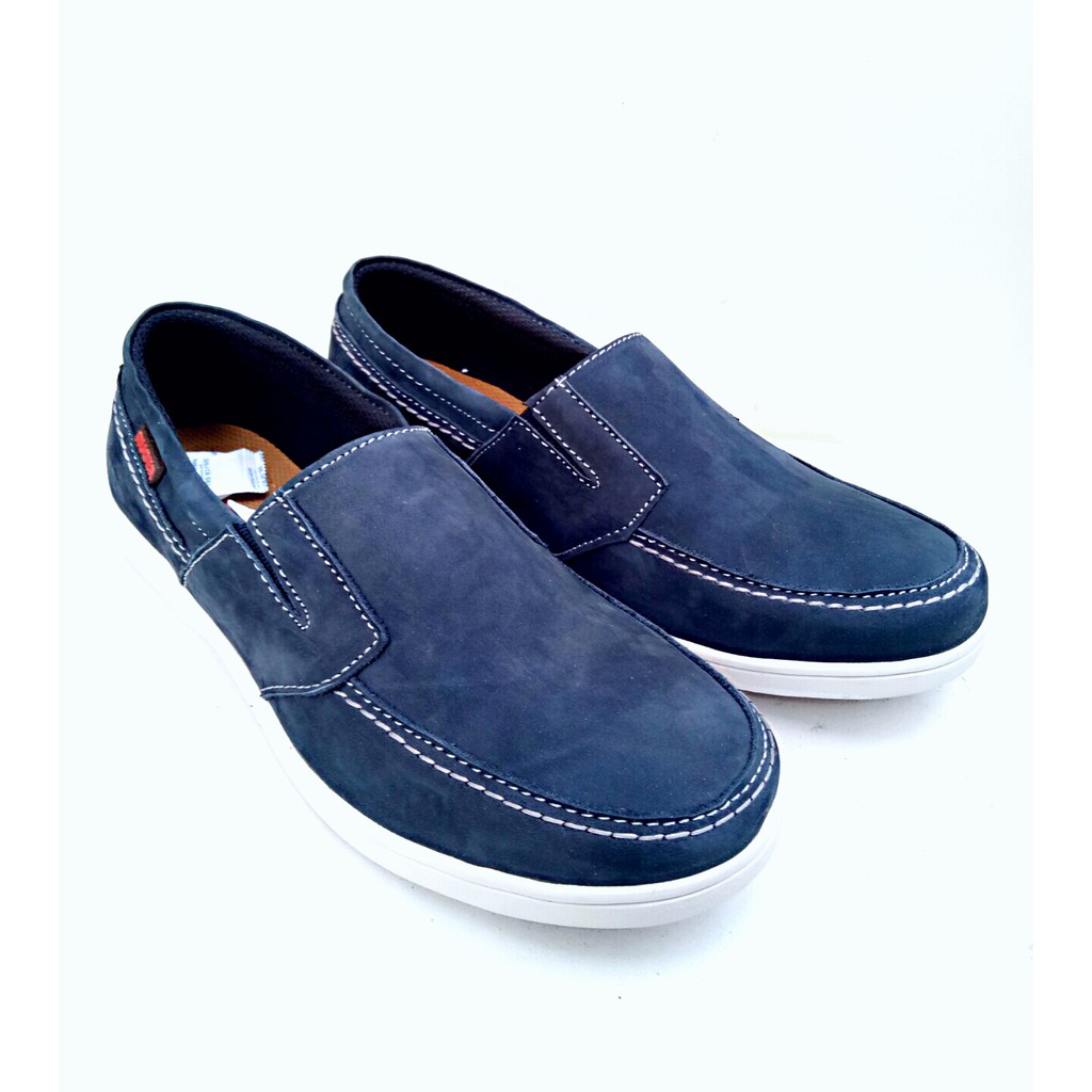 MANDIENS ’s - Sepatu Casual Slip On Pria RUG.2 - Black Blue