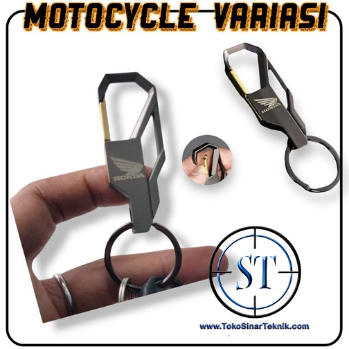 Keychain - Gantungan Kunci Motor Honda Unik Adv Pcx Vario Forza Scoopy Beat Genio CBR Universal Mengkilap