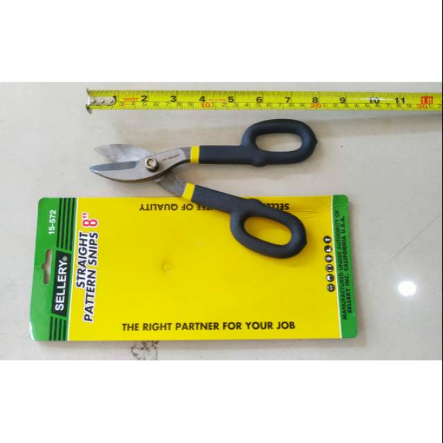 pemotong seng - gunting seng sellery 8inch gg karet