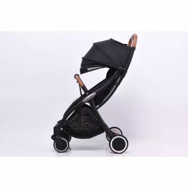 Violi Stroller : Auto Fold Gray / Black – Kereta Dorong Bayi