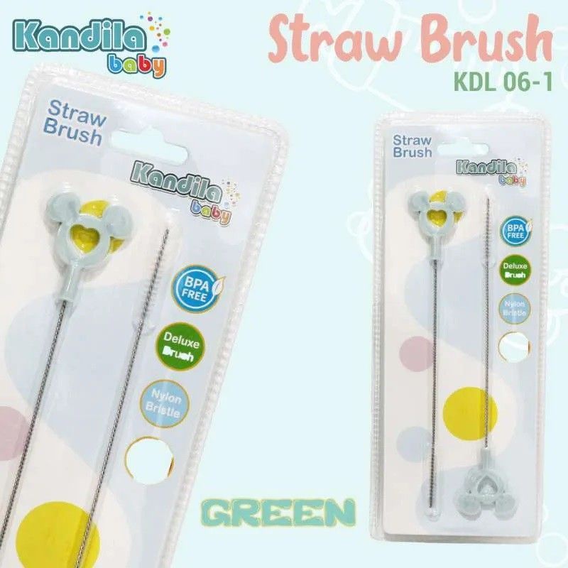 Kandila Baby Straw Brush Kandila Sikat Sedotan Botol Bayi Panjang KDL 06-1