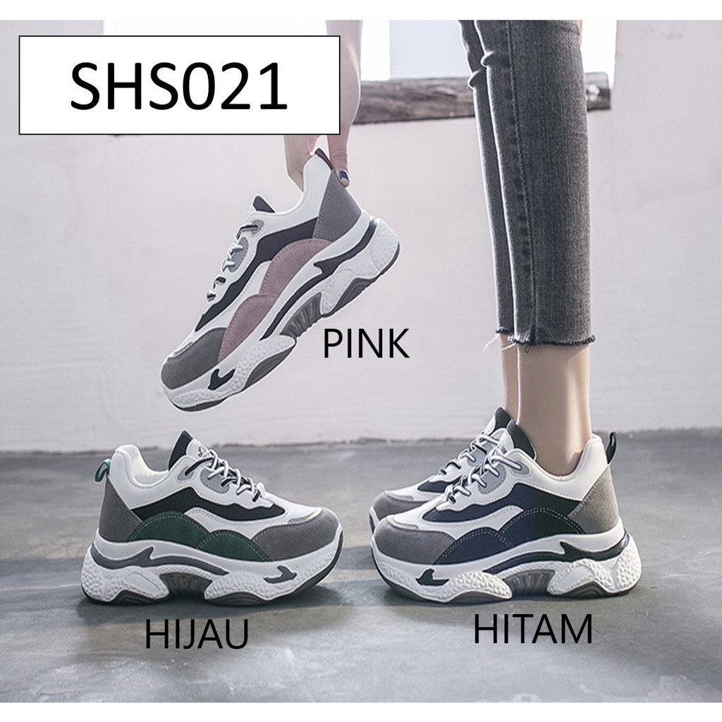 Retaily SHS021 Sepatu Sneakers Tali Kasual Wanita Ulzzang Korea Style Woman Casual Fashion Shoes