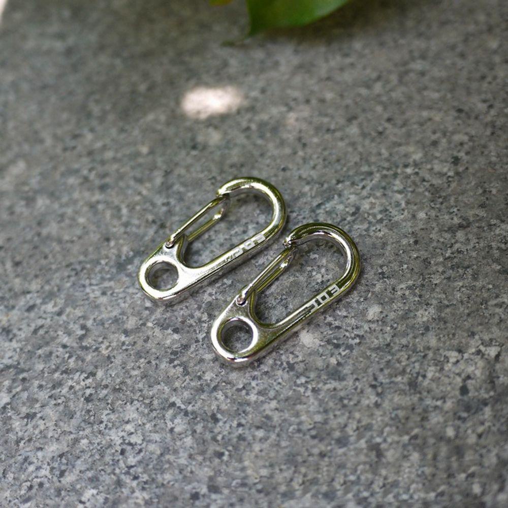 Nanas 2/4pcs D Carabiner MIni Aluminium Alloy Kait Luar Ruangan Safety Travel Tools Camping Keyring