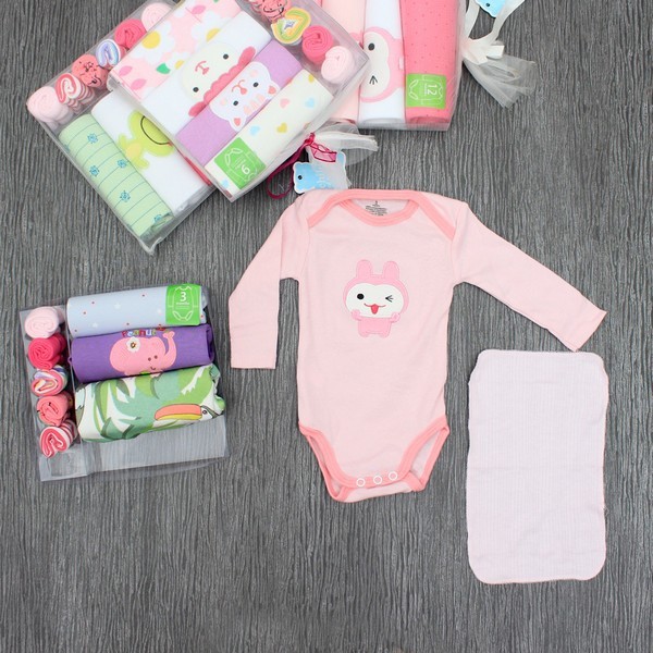 P035/ CARTER'S Romper Panjang + 6 Sapu Tangan/ Romper baby/ Romper murah/ Romper anak