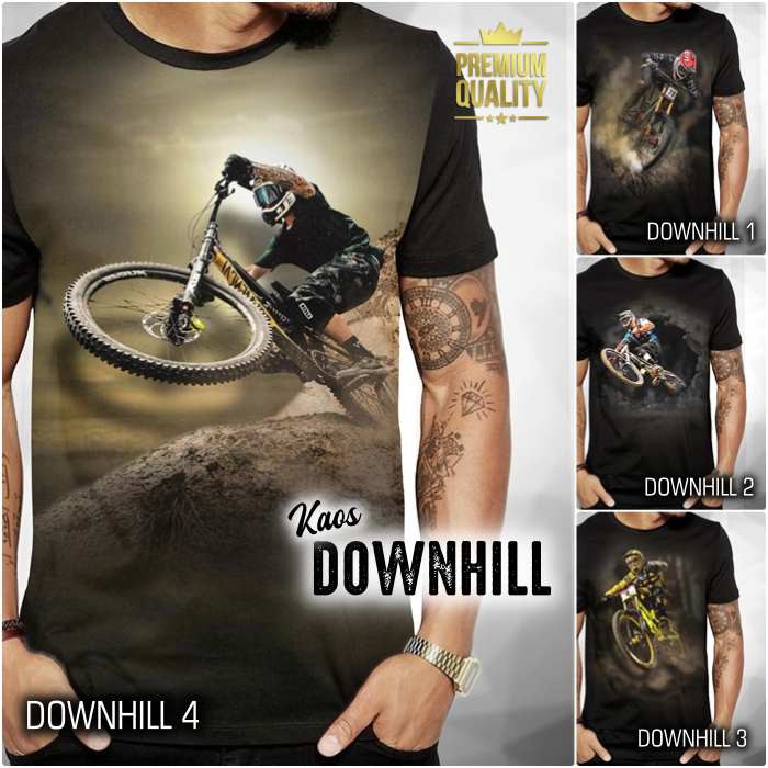 Baju Kaos SEPEDA GUNUNG Mountain Bike Kaos MTB Kaos Bersepeda Keren Distro Bahan Premium DOWNHILL