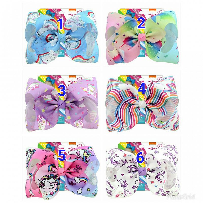 Jepit Rambut Pita Anak Perempuan Unicorn Ukuran 8" #16 Ikat Rambut Anak Cewek Unicorn