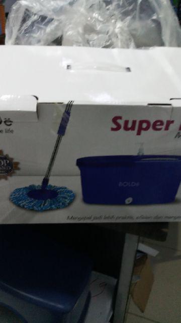 Bolde Alat Pel Lantai Super Mop Type M 199x Plus Wonder Mop Putar Otomatis Praktis