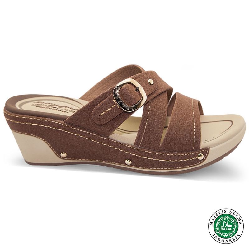 Sandal Wedges Wanita Homyped Carleta N77