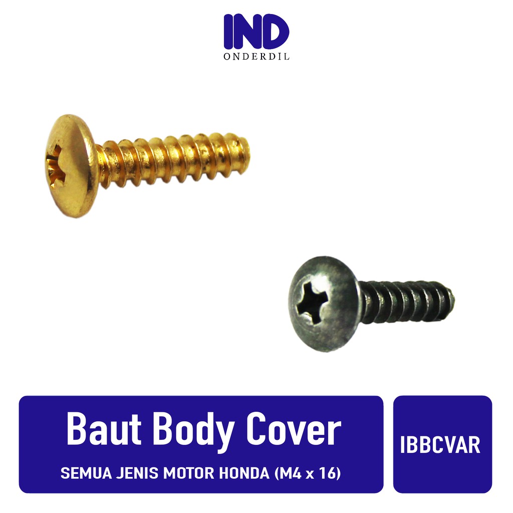 Baut/Baud Cover Body Honda Vario &amp; Beat &amp; Scoopy &amp; Spacy 4x15-M4x15