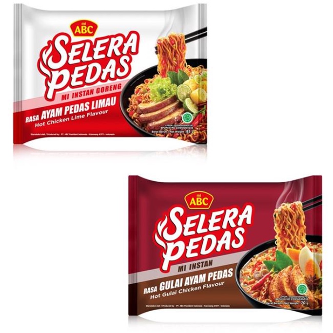 

ABC Rasa Goreng Ayam Pedas Limau 4 x 85 gr + ABC Rasa Gulai Ayam Pedas 4 x 70 gr