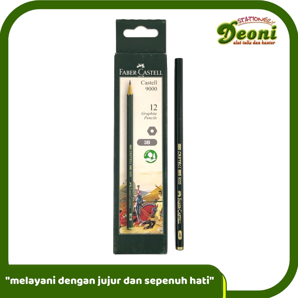 

FABER-CASTELL Castell 9000 Pencil 3B Pensil 12pcs