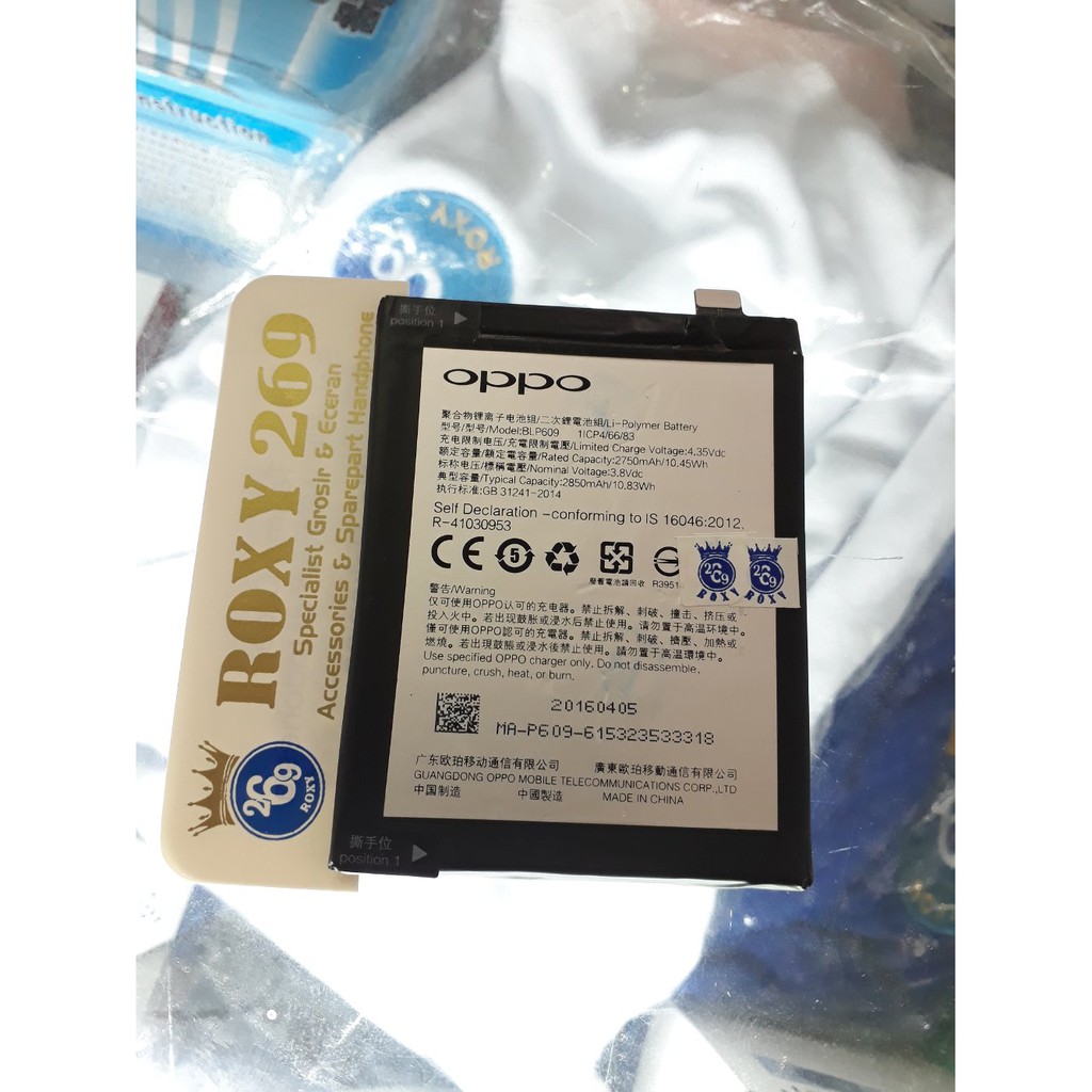 promo Batre Baterai HP OPPO F1plus BLP609 ORI 100 - Batt Battery Batterai Battre Battere Handphone O