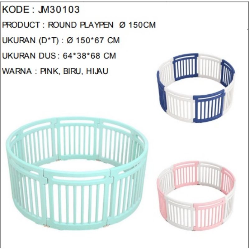 Pagar Anak Pagar Play Fence Bayi BabyFence Import High Quality round playpen pagar bulat
