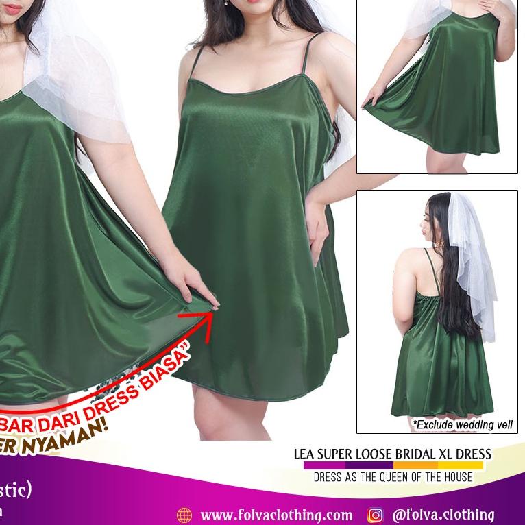 ► FOLVA lingerie tanktop dress satin mekar big size jumbo ☼