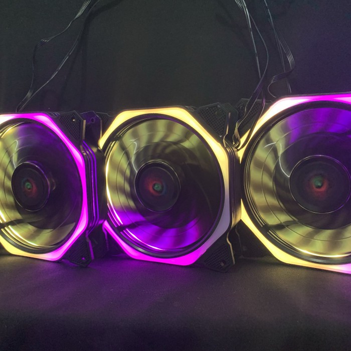 FAN CASING RGB CONTROLER / XBT 113R RGB AUTO / 3PCS / SEGI 8+ REMOTE ori