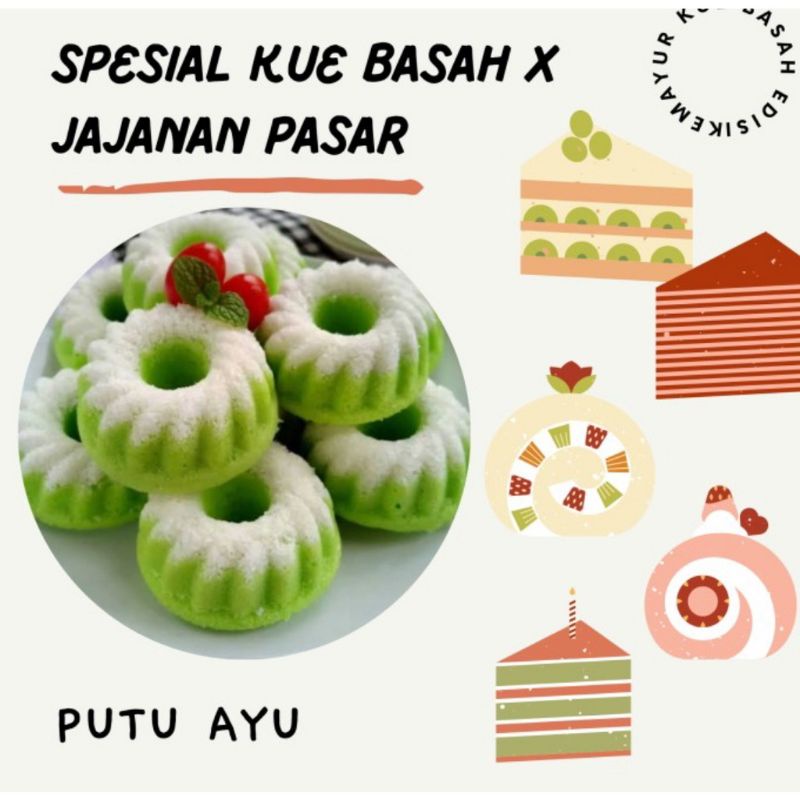 

Kue Basah Putri Ayu / Putu Ayu Enak Halal Khas Karawang