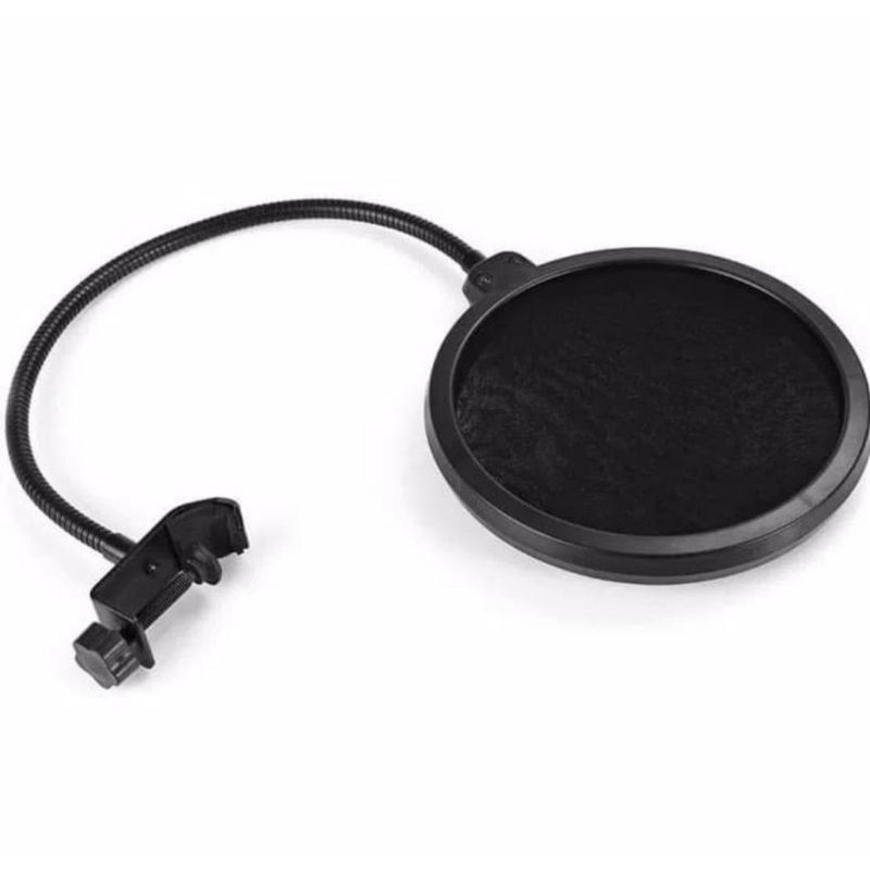 POP FILTER MIC DUAL LAYER WINDSCREEN DUAL LAYER  MICROPHONE MIKROFON