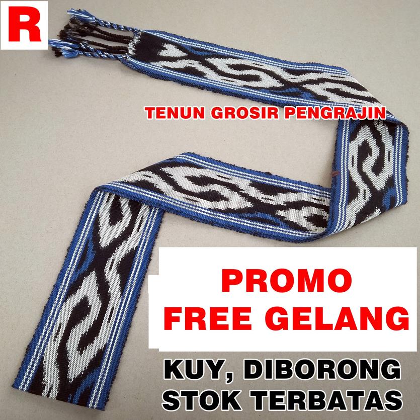 Ikat Kepala Tenun Etnik Motif Dayak Kalimantan Toraja Sumba Lombok Kain PROMO TERMURAH-8