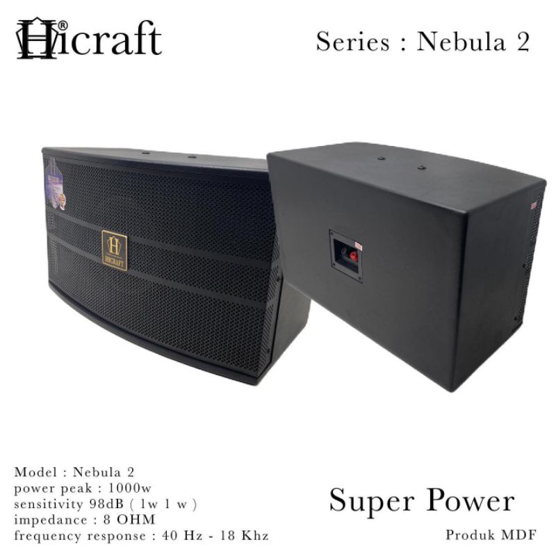 Speaker Karaoke Room Pasif 10 Inch HICRAFT Nebula 2 Sound Original