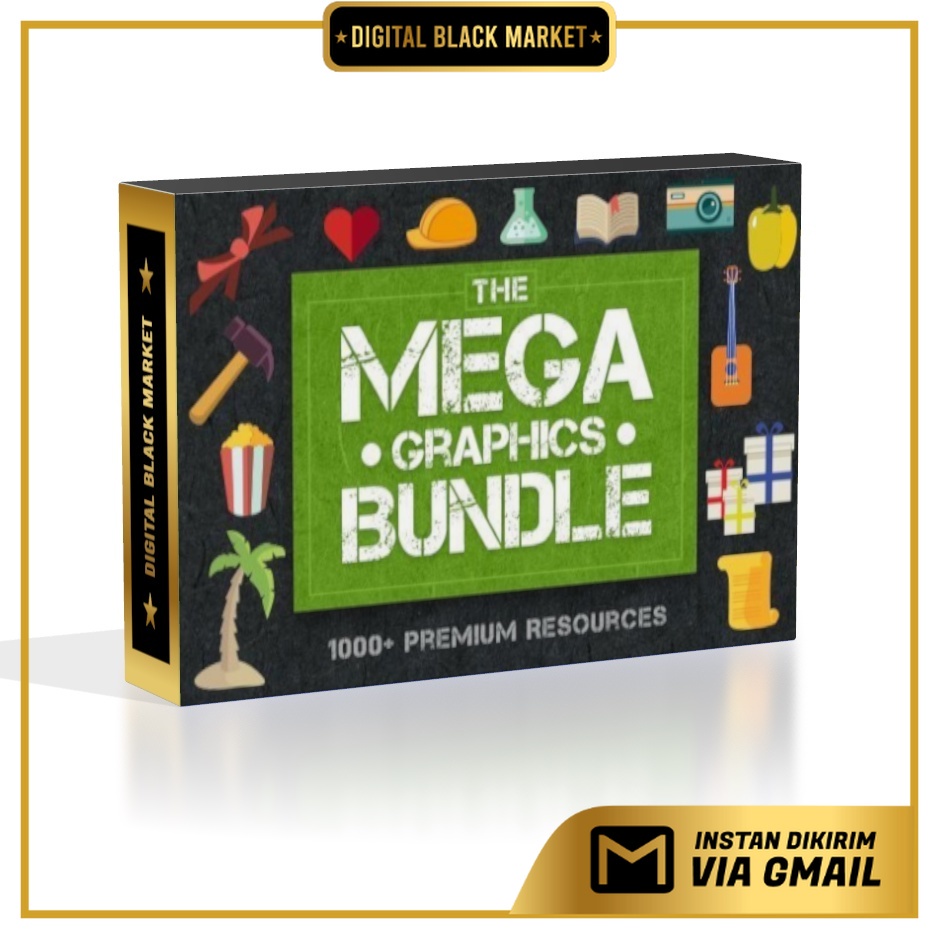 InkyDeals The Mega Graphics Bundle with 1000+ Premium Resources